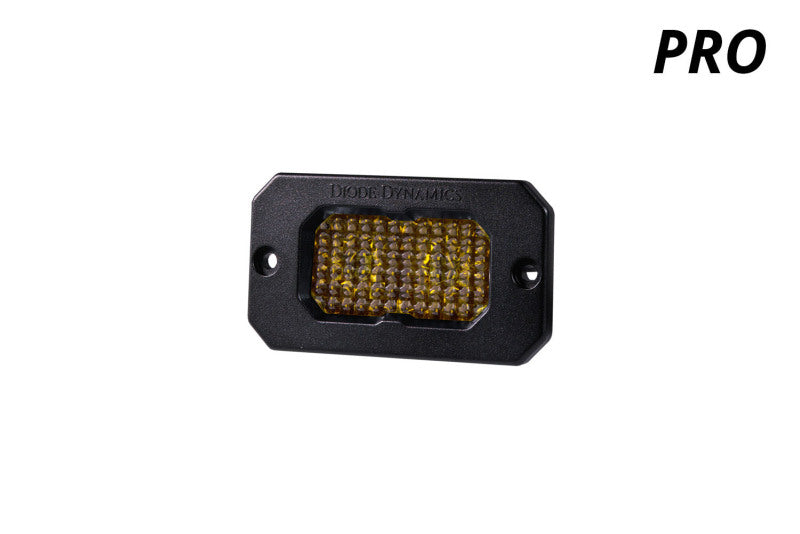 Diode Dynamics Stage Series 2in LED Pod Pro - Yellow Combo Flush ABL (Single)