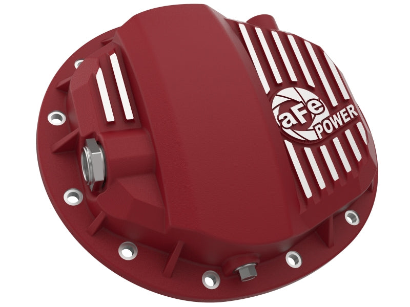 aFe Pro Series GMCH 9.5 Rear Diff Cover Red w/ Machined Fins 19-20 GM Silverado/Sierra 1500