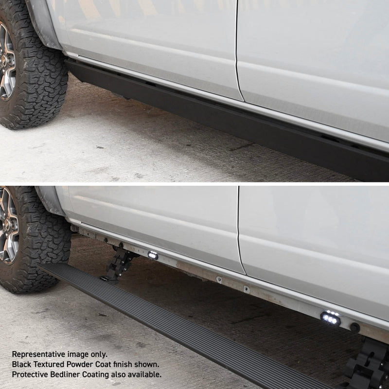 Go Rhino 2022 Chevrolet Silverado 1500 Std Cab 2dr E-BOARD E1 Electric Running Board Kit - Tex. Blk