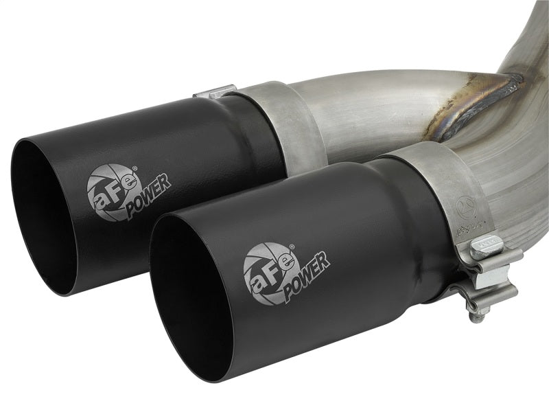 aFe Rebel Series 3-1/2in 409 SS Cat-Back Exhaust System w/Black Tip RAM 2500/3500 14-17 V8 6.4L