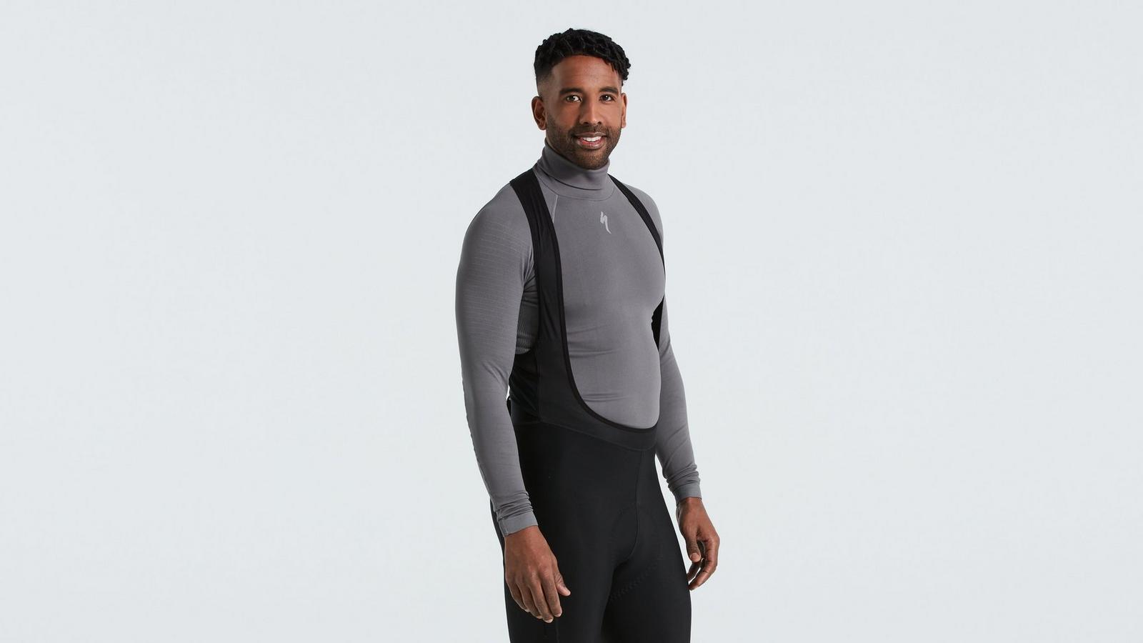 Men's Seamless Roll Neck Long Sleeve Base Layer