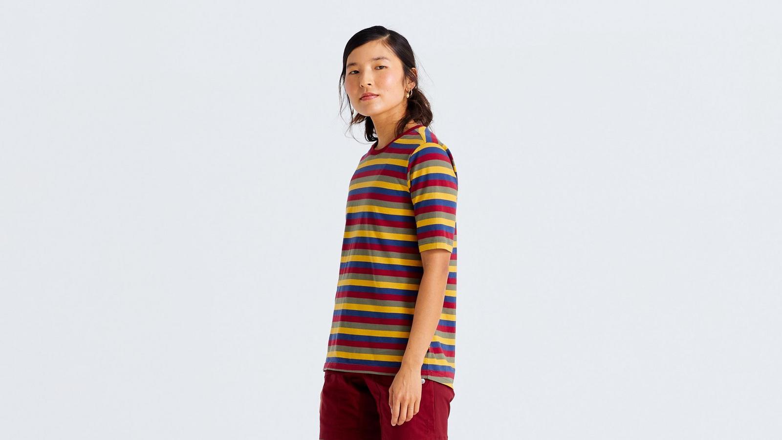 Women's Specialized/Fjällräven Cotton Striped Short Sleeve Tee