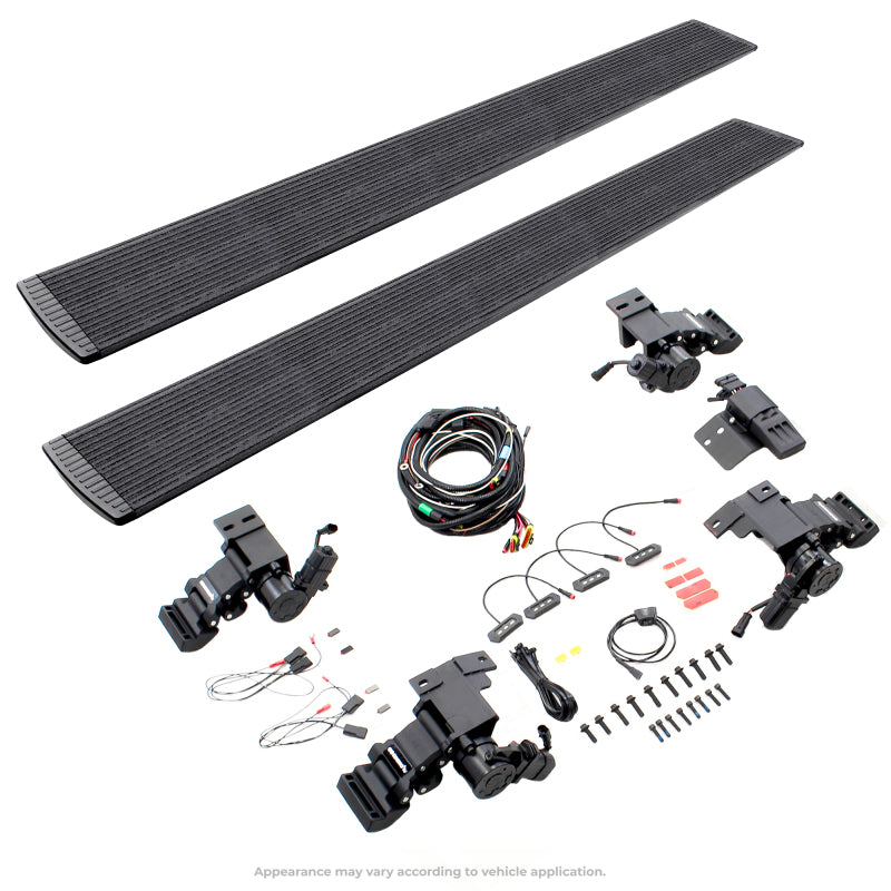 Go Rhino 2022 Chevrolet Silverado 1500 Std Cab 2dr E-BOARD E1 Electric Running Board Kit - Tex. Blk