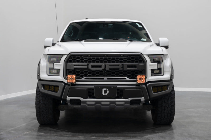 Diode Dynamics 17-20 Ford Raptor SS5 Bumper LED Pod Light Kit - Sport Yellow Driving