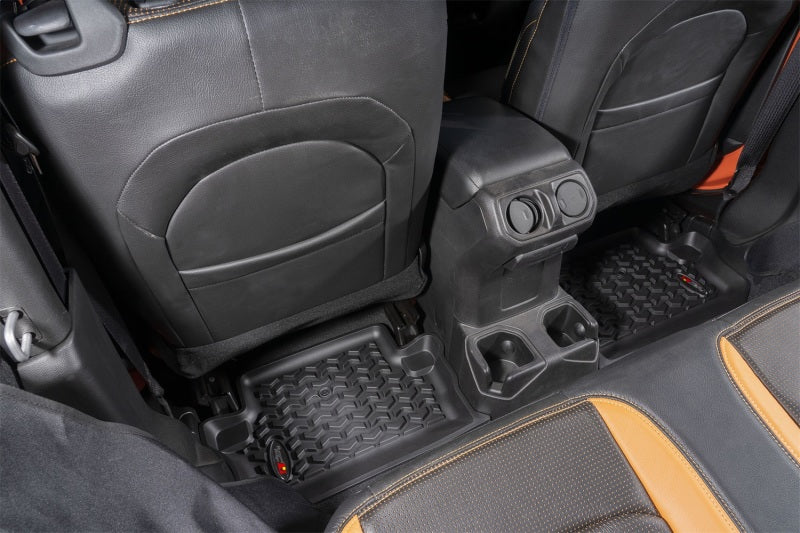 Rugged Ridge Floor Liner Rear Black 2018-2020 Jeep Wrangler JL 2 Dr