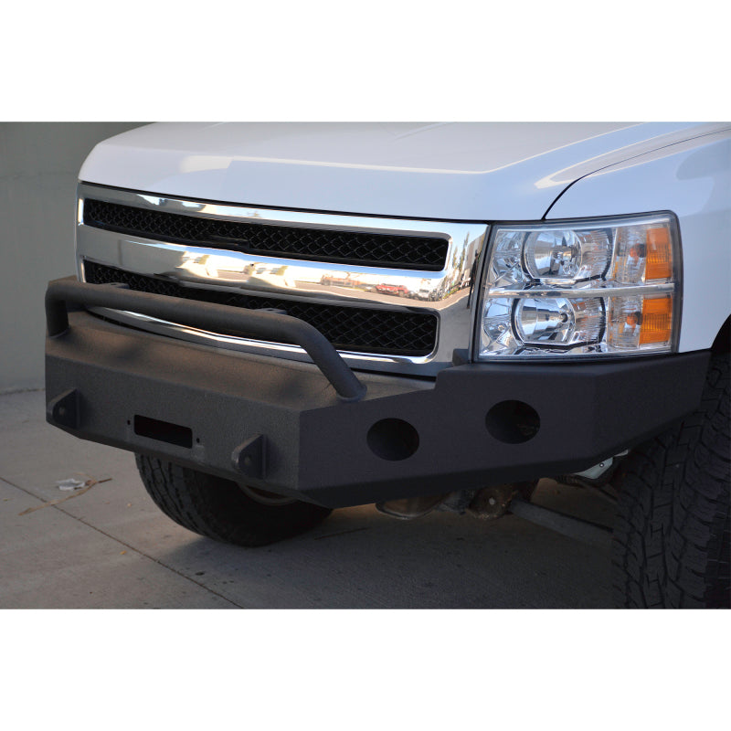 DV8 Offroad 07-13 Chevrolet Silverado 1500 Front Bumper - Black Powdercoat