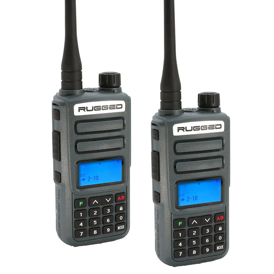 2 PACK - Rugged GMR2 PLUS GMRS and FRS Two Way Handheld Radios